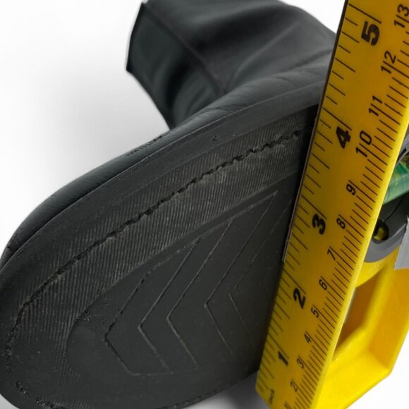 Laredo Leather Black Zip Vintage Western Biker Cowboy Ankle Boots Men's 9 EW - Picture 10 of 12